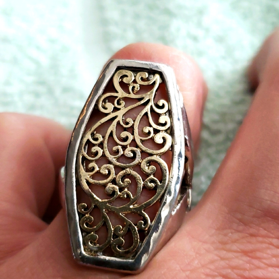 Open Scroll Stretch Ring